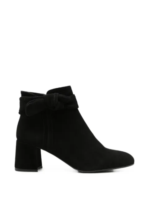 SERGIO MORETTI FIRENZE bow-detail ankle boots Black 602025219