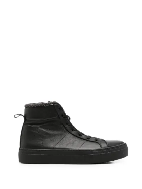 SERGIO MORETTI FIRENZE fleece-lined high-top sneakers Black 601545462