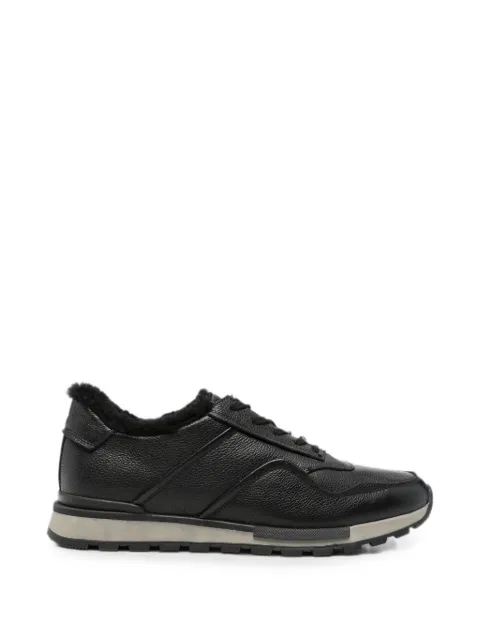 SERGIO MORETTI FIRENZE leather sneakers Black 396920241BLA
