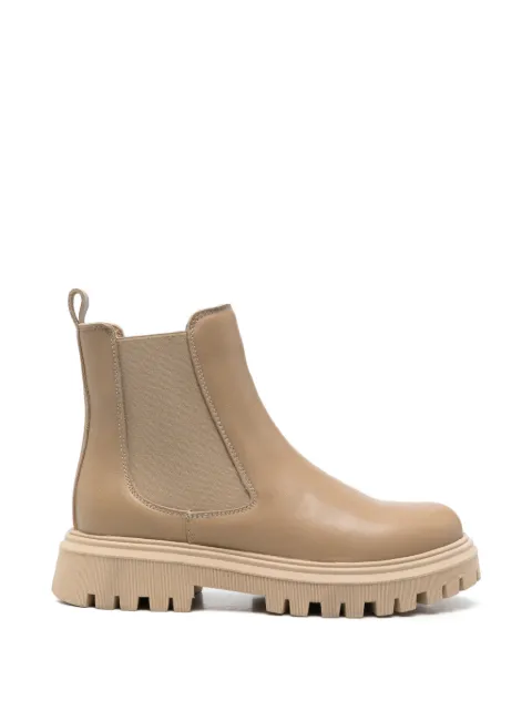 SERGIO MORETTI FIRENZE round-toe Chelsea boots Neutrals 601545173