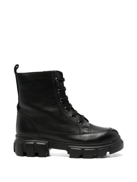 SERGIO MORETTI FIRENZE lace-up round-toe boots Black 601525200