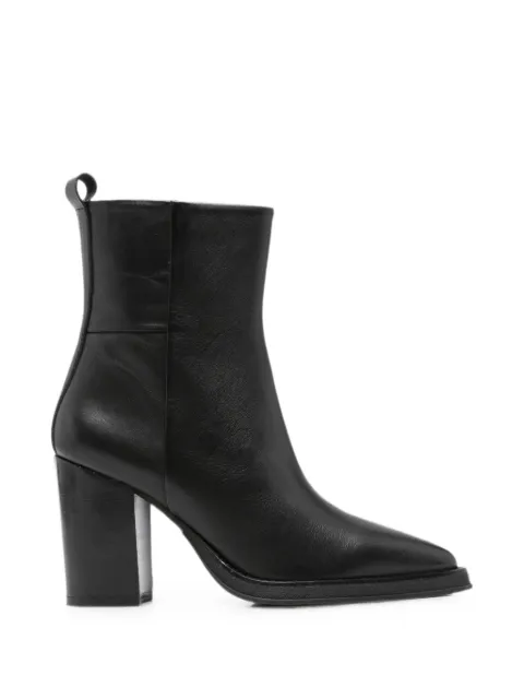 SERGIO MORETTI FIRENZE pointed-toe block-heel ankle boots Black 601425201