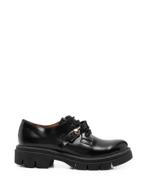 SERGIO MORETTI FIRENZE buckle-detail leather derby shoes Black 601545125