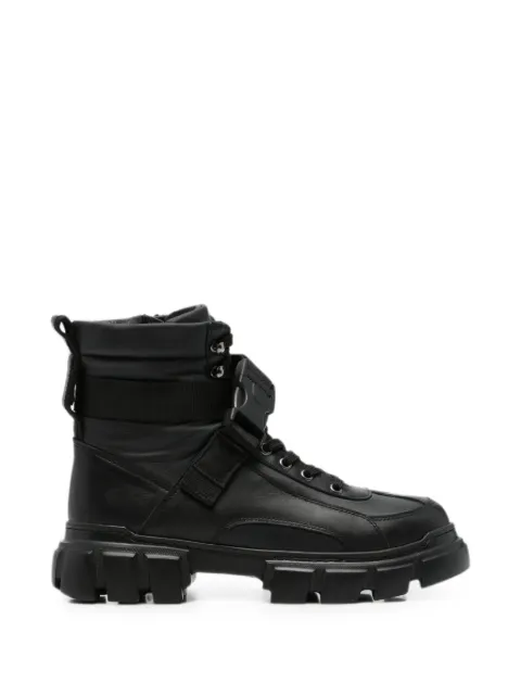 SERGIO MORETTI FIRENZE buckle-fastening panelled ankle boots Black 601545361