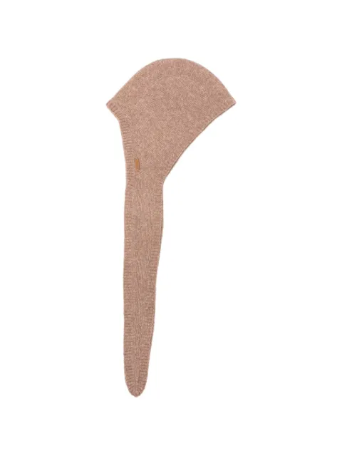 YERSE ribbed-knit balaclava hat Neutrals 45920