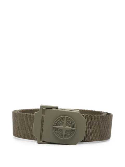 Stone Island logo-plaque belt Green L2S159300003S0071