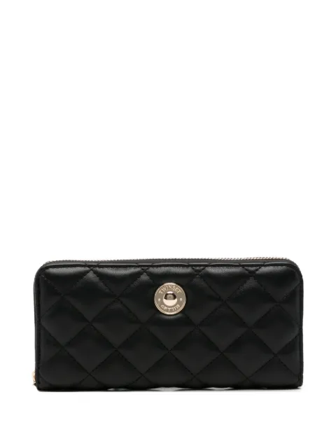 TWINSET quilted logo-plaque wallet Black 262TH701100006