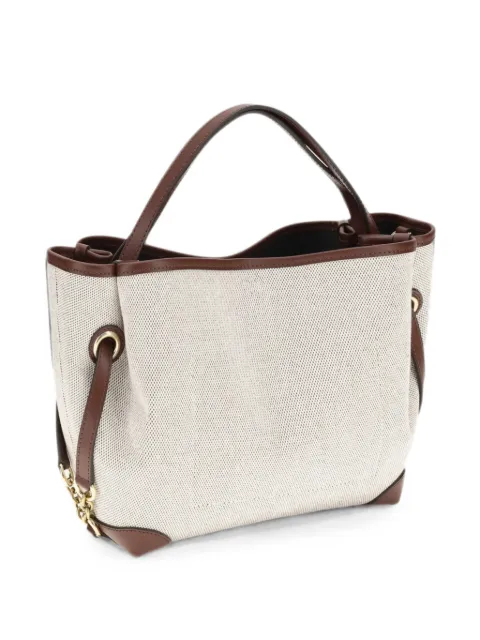 Chloé Clover logo-print tote bag Neutrals CH26AS656S63