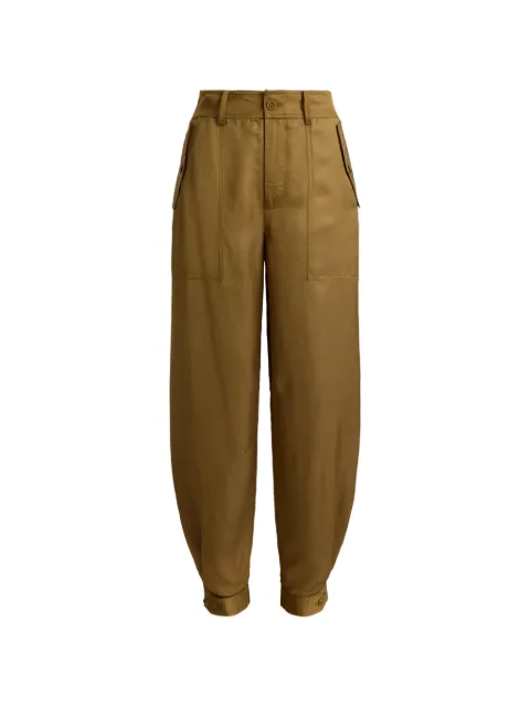 Lauren Ralph Lauren shantung barrel cargo pants Brown 200P13723