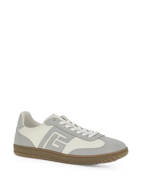 Balmain Swan suede-panelled sneakers Neutrals HM1VI360LBEW