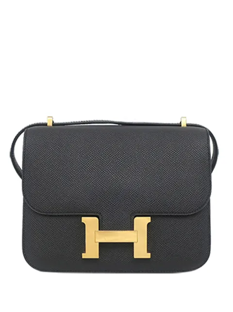 Hermès Pre-Owned 2022 Mini Epsom Constance III 18 crossbody bag Black O8VSB3MLMZO3RF41