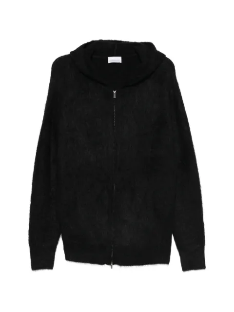 7 For All Mankind zip-up hooded cardigan Black 7NFW0H753XU