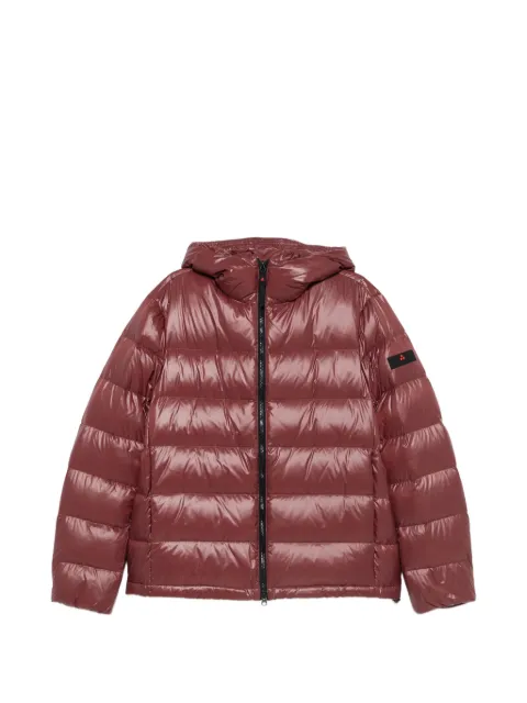 Peuterey quilted hooded puffer jacket Red PEU598101182061