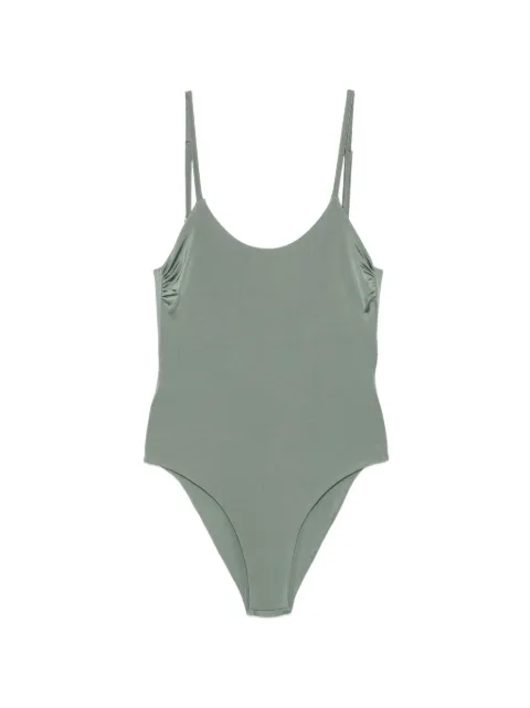 MOUTAKI scoop-neck ruched swimsuit Green 260195
