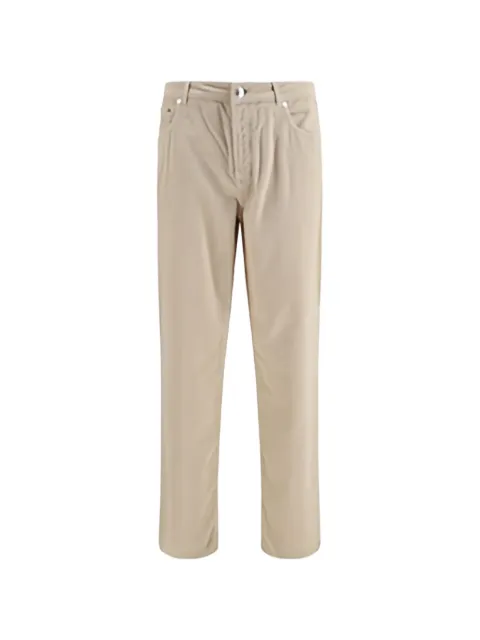 Brunello Cucinelli straight-leg corduroy trousers Neutrals M280NF1012CUZ49