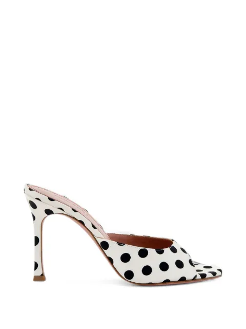 Amina Muaddi Alexa polka-dot pumps White SL003095T017MU009