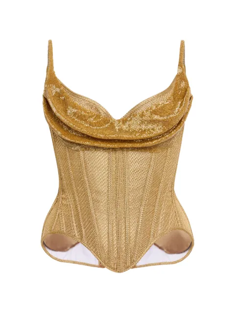 Wiederhoeft Salon bead-embellished corset Gold RTWS25WU079F181EMB624