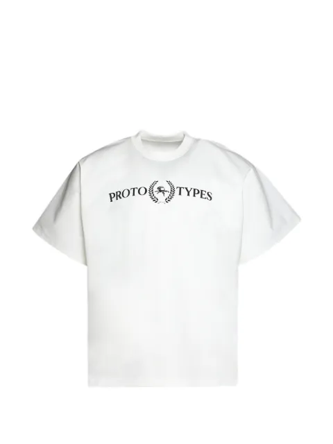 PROTOTYPES logo-print T-shirt White PT09JE09USW