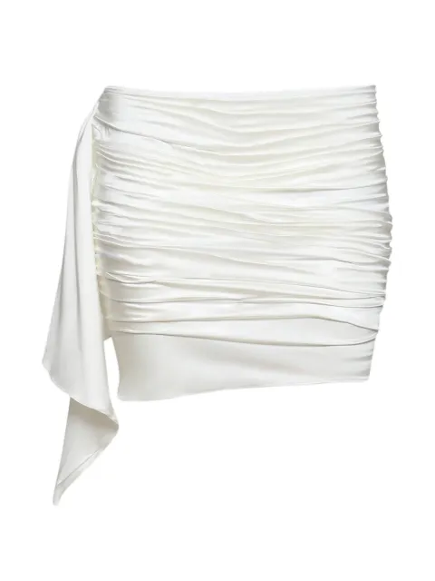 Di Petsa Lunar draped skirt White LUNARDRAPEDSILKSKIRT