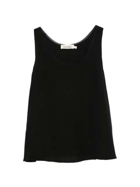 MOUTAKI scoop-neck sleeveless blouse Black 260130