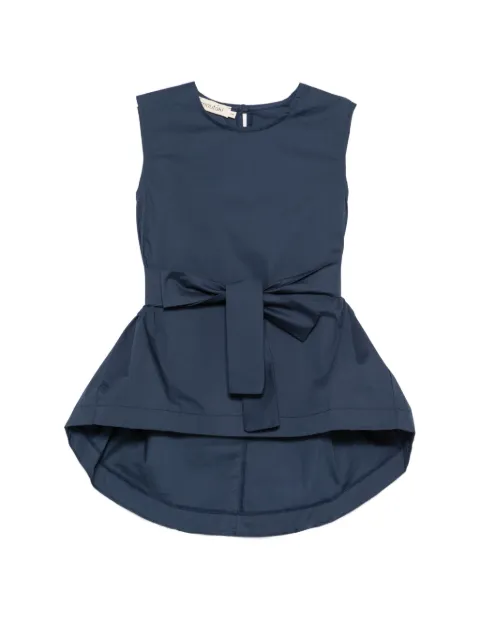 MOUTAKI sleeveless tie-fastening bouse Blue 260108