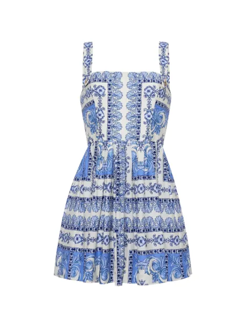 Cara Cara Micaela printed mini dress Blue 0003650