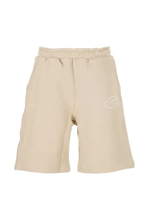 Jaws Scomodi logo-print elasticated-waist shorts Neutrals DSAUNIJ0017X