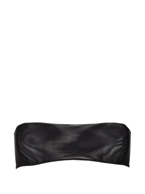 Rick Owens semi-sheer bandeau top Black RO01F6148TUS