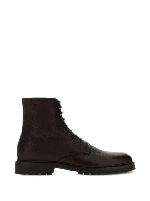 Brunello Cucinelli lace-up leather ankle boots Brown MZUATMR674C9843