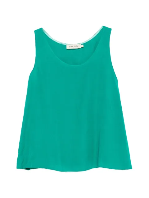 MOUTAKI scoop-neck sleeveless blouse Green 260130
