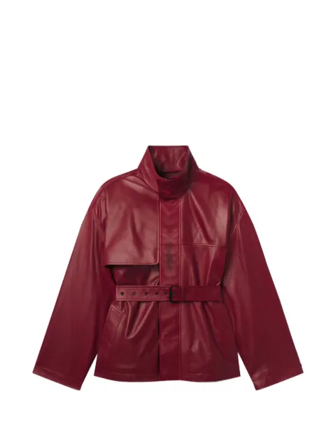 FRAME Alexandra leather jacket Red WE26LOW007