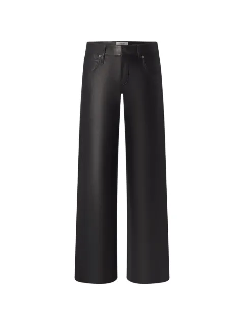 FRAME Leo leather trousers Black WE26LPA003