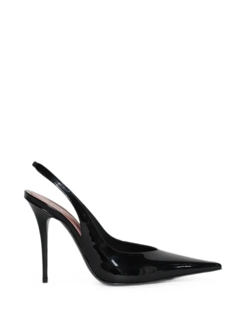 Amina Muaddi Anok slingback pumps Black SB001105L005BL001
