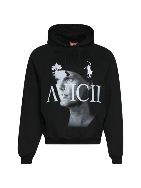 Praying Avicii-print hoodie Black PRAY2421870