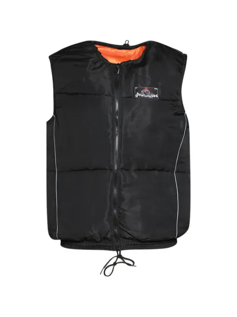 PROTOTYPES logo-patch padded gilet Black PT09OW04USBK