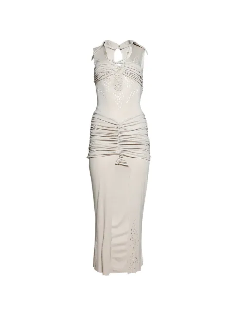 Di Petsa ruched dress Neutrals QUARTZSANDDRESS