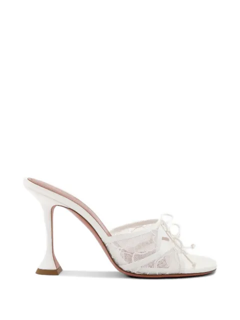 Amina Muaddi Eleonora lace sandals White SL026095T011WH002