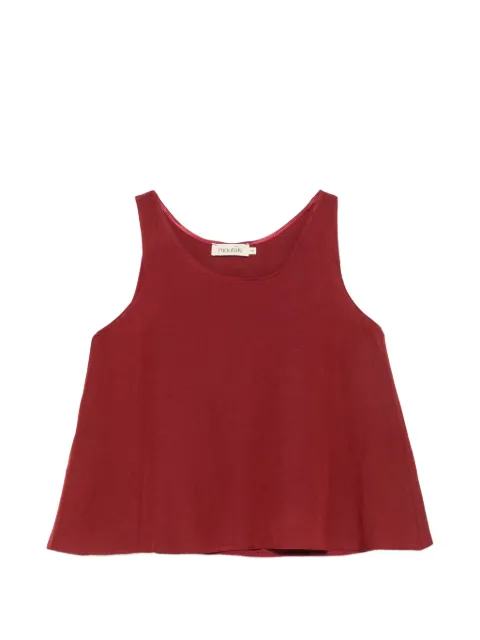 MOUTAKI scoop-neck sleeveless blouse Red 260130