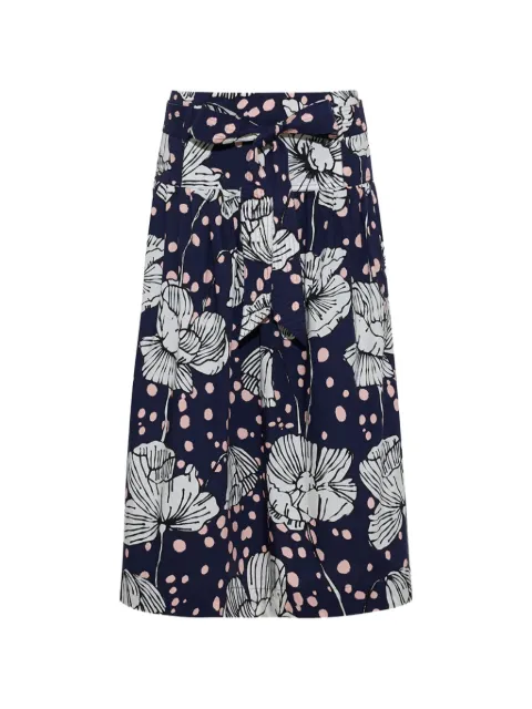 Cara Cara Jiya floral-print belted midi skirt Blue 000352