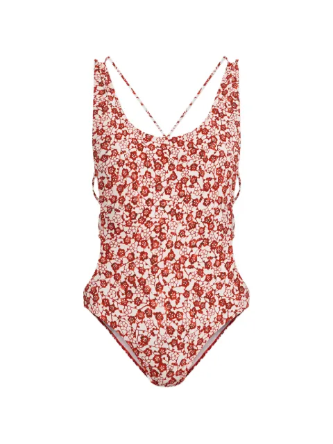 ISABEL MARANT Tenisia floral-print swimsuit White MB0012FAD1P01I