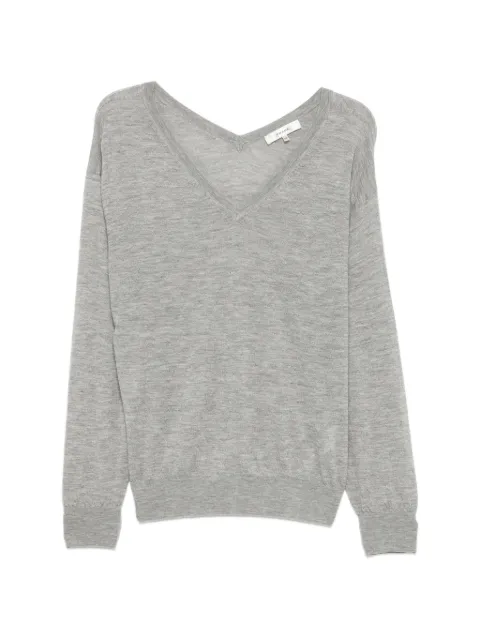 FRAME The Crinkle V-neck sweater Grey WE26KSW021