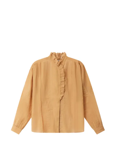 MARANT ÉTOILE Leota top Brown HT0918FAD3J10E
