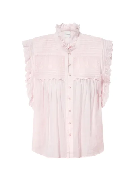 MARANT ÉTOILE Dersia top Pink HT0948FCD3J10E