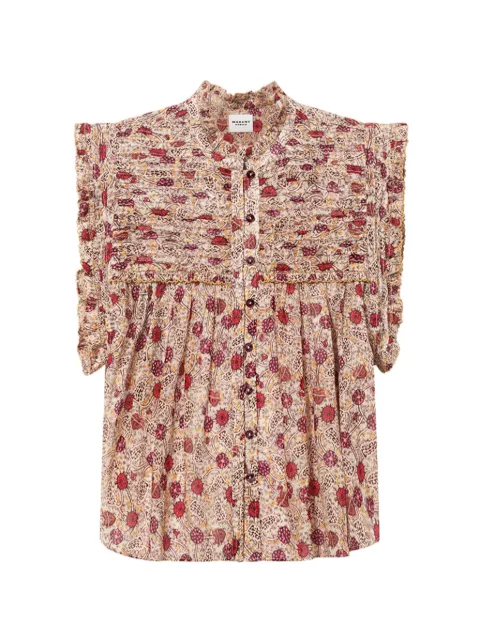 MARANT ÉTOILE Dersia top Neutrals HT0948FAD3J03E