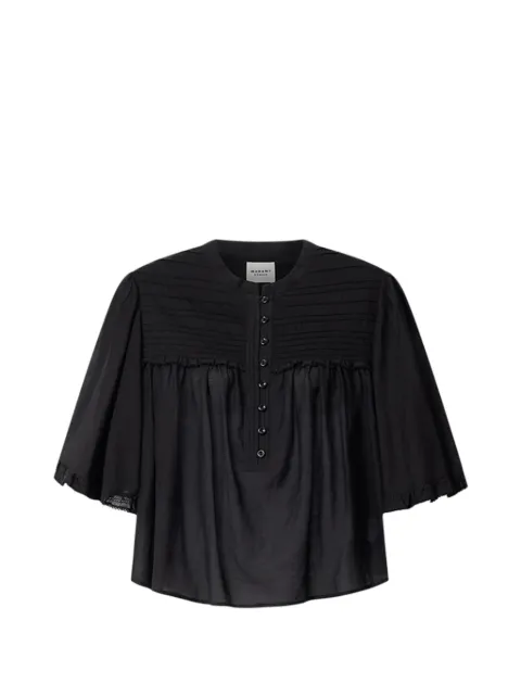MARANT ÉTOILE Douna top Black HT0945FBB3J04E