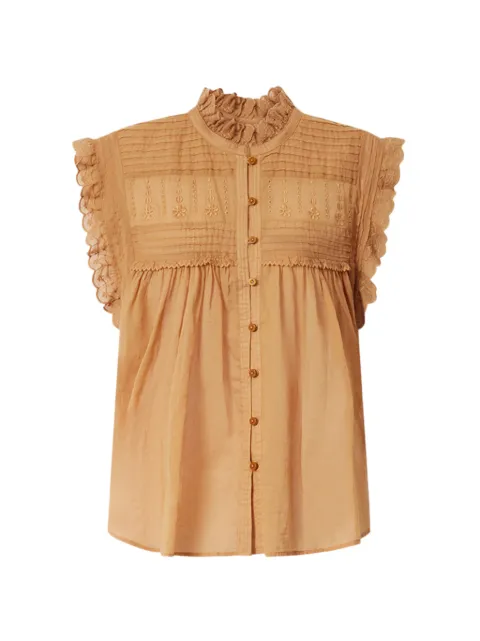 MARANT ÉTOILE Dersia top Orange HT0948FCD3J10E