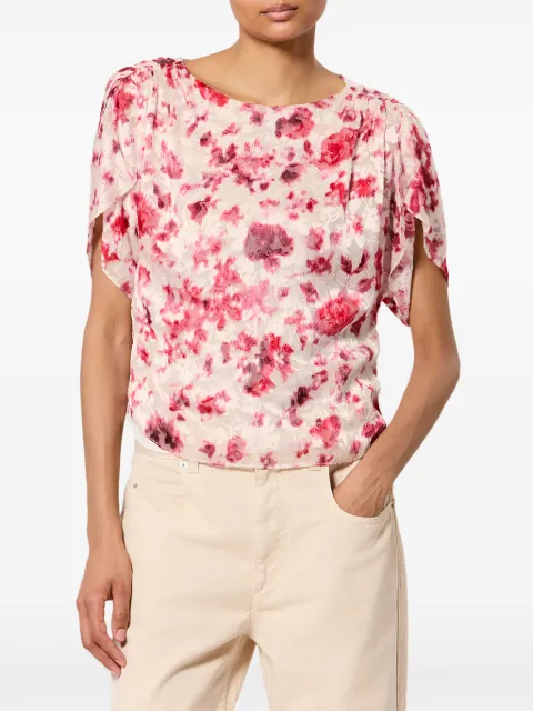 ISABEL MARANT Hervane top Neutrals HT0962FAD3J14I