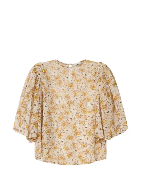 MARANT ÉTOILE Floma top Neutrals HT0961FAD3J01E