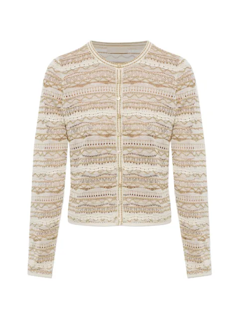 Ulla Johnson Mia pointelle-knit cardigan Neutrals PF260748