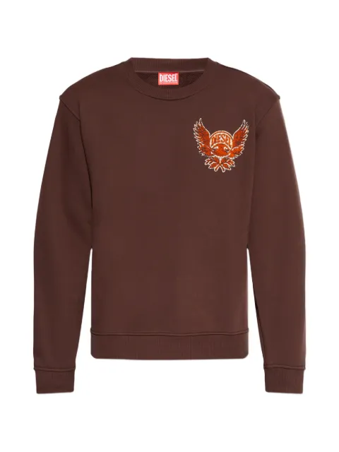 Diesel S-Norm-AA2 graphic-print sweatshirt Brown A228250KNCA